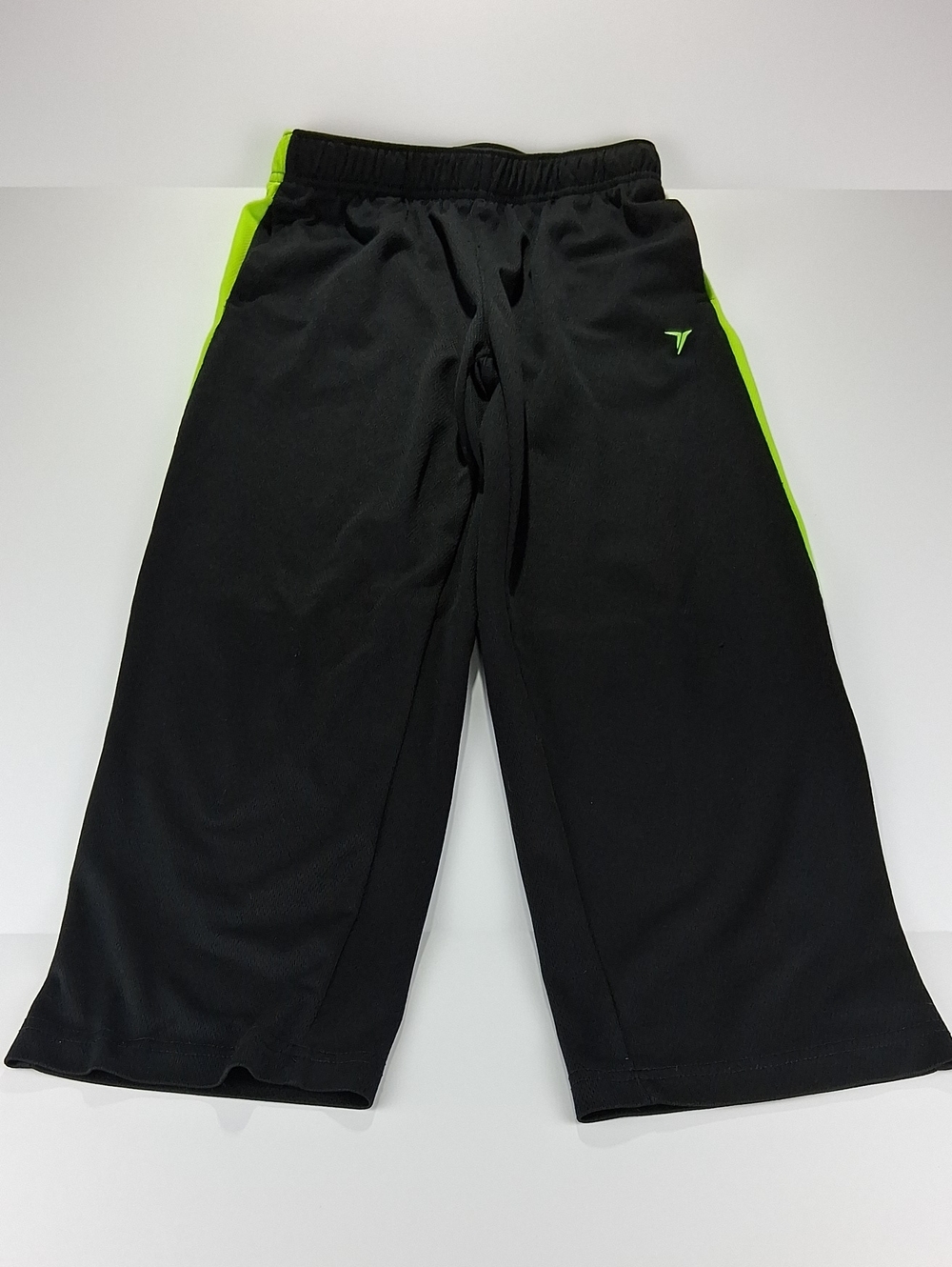 Boys Old Navy Athletic Pants Size Medium (8) Black + Neon Green Accent + Pockets